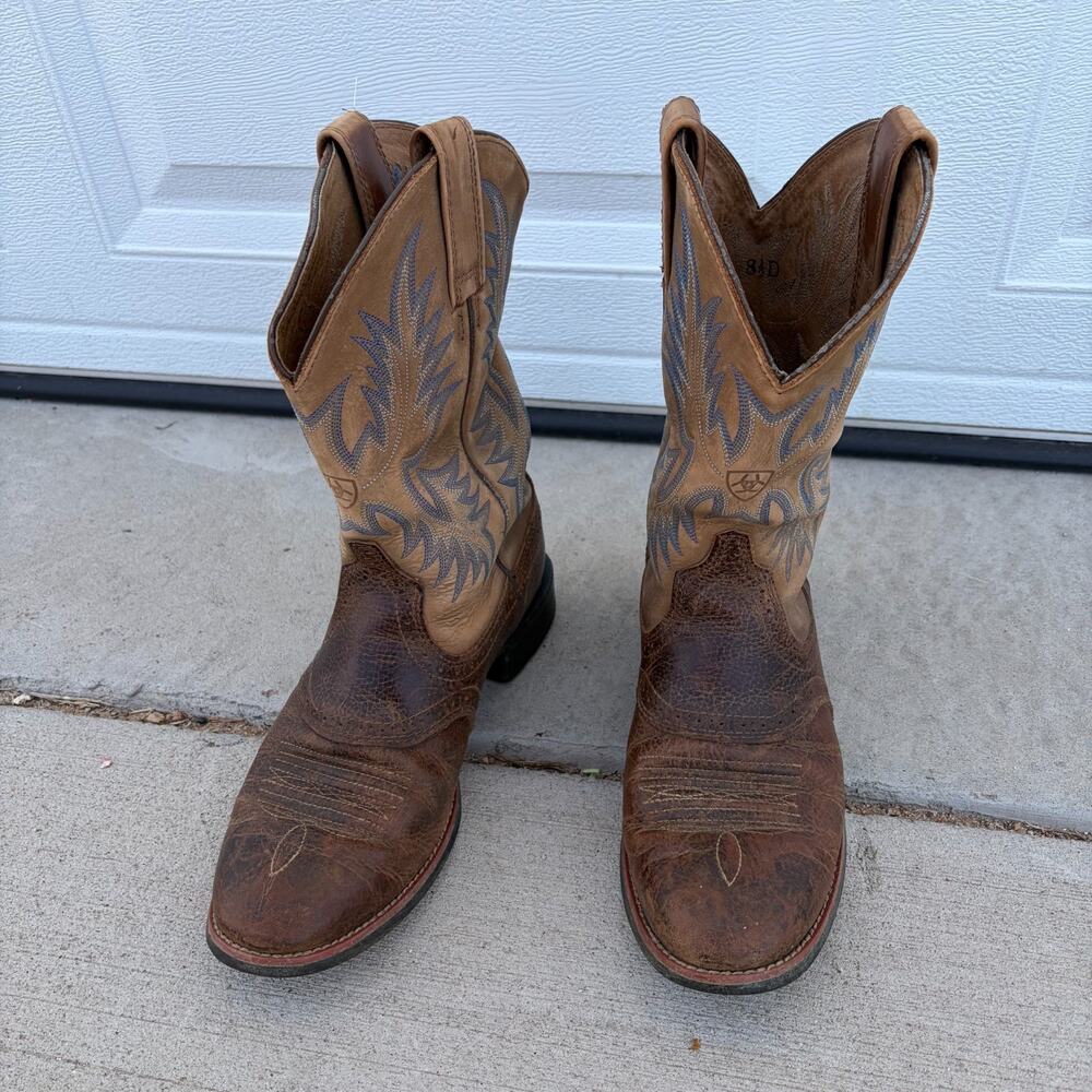 Ariat 10002252 Men's Heritage Stockman Western Cowboy Leather Boots 8 1/2 D